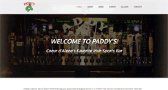 Desktop Screenshot of paddyssportsbar.com